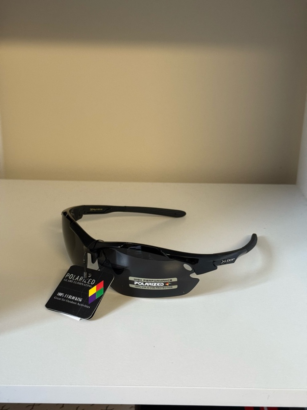 Polarized Men’s Sports Sunglasses - Black